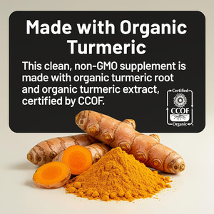 Capsule Premium di Curcuma e Curcumina, 120 Pezzi, 95% Curcuminoidi con Estratto di Zenzero e Pepe Nero, Supporta la Salute delle Articolazioni - Product Image 2