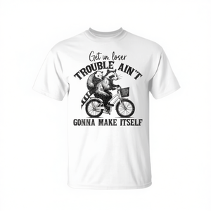T-shirt promotionnel « Stay Out of Trouble Loser » avec une déclaration audacieuse - Product Image 2