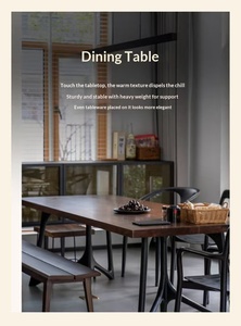 Table à manger moderne en bois <span class=keywords><strong>massif</strong></span> de <span class=keywords><strong>noyer</strong></span> noir d'Amérique du Nord, écologique, 8 places, pour hôtel, salon, Deadwood Legend Log - Product Image 4