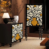 Nouvelle table d'entrée en bois massif de style chinois - Banc mural de style long - Comptoir décoratif pour la maison - Étagère de rangement pour le hall d'entrée