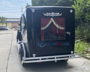 Factory Customized Vintage Black Coffin Carriage Horse Wagon Antique Electric Buggy Electric Funeral Horse Hearse - Product Image 6