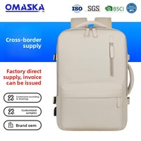 Sac à dos de voyage professionnel pliable léger grande capacité en polyester Oxford avec doublure, design extensible, unisexe, compatible ordinateur portable