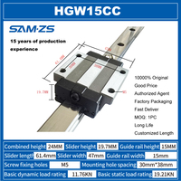 Venta al por mayor de máquinas CNC de entrega rápida de baja fricción de alta precisión HGW20Ca HGW30CC sistemas de guía lineal opción rentable