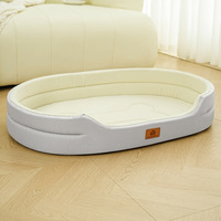 Lit pour chien amovible et imperméable OEM ODM avec housse en Oxford et rembourrage en polyester - Utilisation hivernale pour l'intérieur/l'extérieur