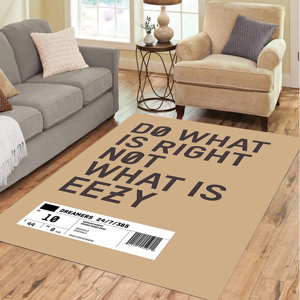 Faites ce qui est juste pas ce qui est facile tapis Hype chambre décor rue mode tapis Hit chaussures tapis Sneaker tapis de sol - Product Image 2