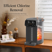 Bouilloire électrique en acier inoxydable 5L, chauffage rapide, thermo, multi-températures, distributeur d'eau chaude contrôlé par application, économie d'énergie, hôtel