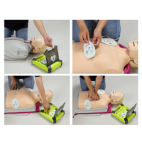 Défibrillateur d'entraînement XFT 120GA AED, équipement d'étude et de formation, fournitures de premiers secours, 4 langues, avec télécommande