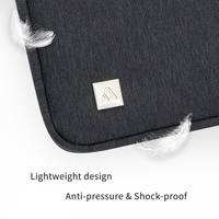 Lot de 2 pochettes pour ordinateur portable en polyester imperméable avec fermeture éclair pour MacBook/Dell/HP - Sacoche de rangement OEM