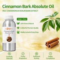 Huile absolue d'écorce de cannelle (Cinnamomum Verum) pure, naturelle, sans additifs, non diluée, parfum frais, aromathérapie