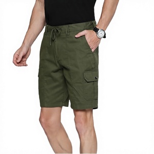Shorts d'été pour hommes sur mesure de haute qualité, tricotés, unis, décontractés, à taille haute élastique, séchage rapide, respirants et imperméables - Product Image 2