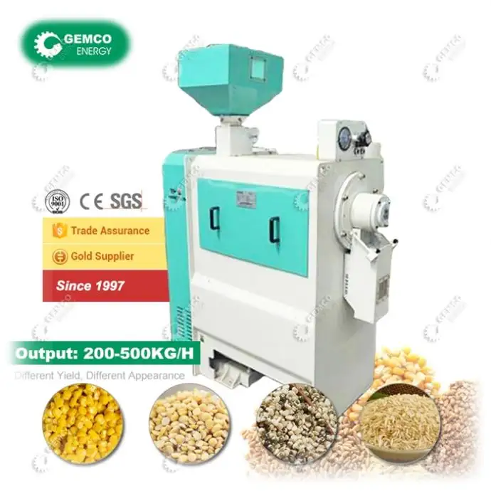 Unica macchina per sbucciare piccoli piselli miglio di riso di mais per Dehulling a secco umido grammo nero di lenticchie di mais fave