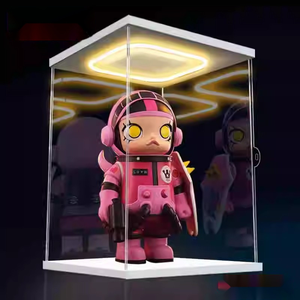 Modern Acrylic Anti-Rust Card Mount Module Figure Blind Box Gunpla Storage Dust Cover Easy Assembly Vertical 1 Shelf Desktop - Product Image 1