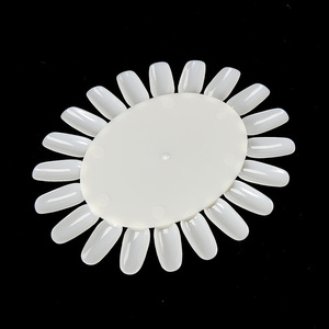 20 échantillons de vernis à ongles ronds sur roue, présentoir transparent en plastique naturel, nuancier de couleurs pour ongles - Product Image 4
