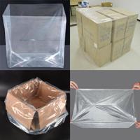 Sac personnalisé en LDPE transparent à 4 soufflets pour le matériel de bureau, housse pour photocopieur, scanner, anti-poussière, anti-humidité, sac de protection