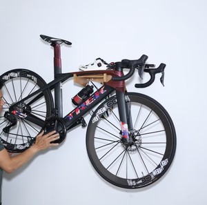 20 pouces plate-forme planche de <span class=keywords><strong>surf</strong></span> porte-vélos <span class=keywords><strong>garage</strong></span> montage mural vélos gros pneu porte-vélos en bois bambou attelage montage porte-vélos mur - Product Image 6