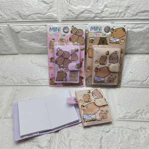 Wholesale24pcs Kawaii capybara động vật xách tay túi <span class=keywords><strong>notepad</strong></span> Memo Nhật Ký kế hoạch chương trình nghị sự tổ chức sổ phác thảo quà tặng văn phòng phẩm - Product Image 5