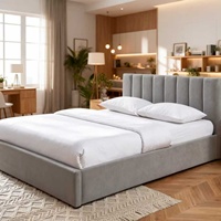 Cadre de lit rectangulaire démontable, librement combinable avec des lattes en bois de bouleau, peuplier et hêtre, compatible avec tous les lits de rangement