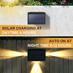 Lumières <span class=keywords><strong>de</strong></span> décoration murale à énergie solaire <span class=keywords><strong>de</strong></span> jardin à LED <span class=keywords><strong>de</strong></span> porche <span class=keywords><strong>de</strong></span> chemin <span class=keywords><strong>de</strong></span> <span class=keywords><strong>garage</strong></span> extérieur étanche IP65 avec contrôle intelligent <span class=keywords><strong>de</strong></span> la lumière - Product Image 6