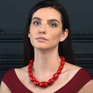 สร้อยคอเรซิ่นที่มีลักษณะงานฝีมือที่หรูหรา เครื่องประดับน้ำหนักเบาที่ออกแบบมาเพื่อความสบาย แฟชั่นสมัยใหม่ และการให้ของขวัญพิเศษ - Product Image 6