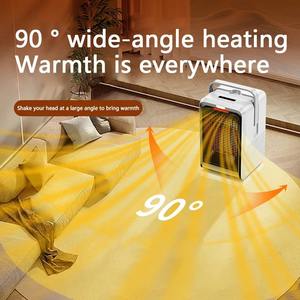 NUEVO Calentador de Escritorio Multifuncional de 1000W con Pantalla Digital, Oscilación, Temporizador, Control Remoto, Asa y Luz Nocturna Ambiental - Product Image 5