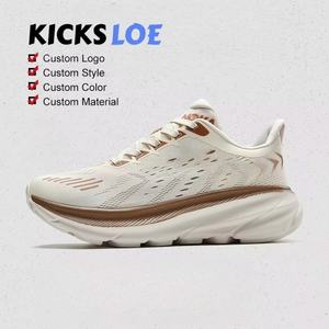 Zapatillas Deportivas con Amortiguación en Stock OEM ODM Personalizadas al por Mayor, Beige Transpirables, Tallas Grandes, para Correr Hombres y Mujeres - Product Image 2