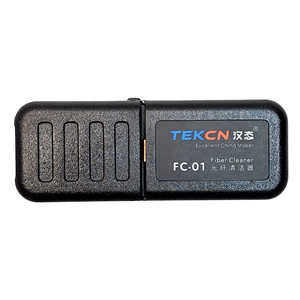 Pinza de Limpieza para Núcleos de Fibra Óptica FC-01, Herramienta de Limpieza FTTH, Limpiador de Fibra Óptica con Botella de Almacenamiento para Algodón/Alcohol - Product Image 1