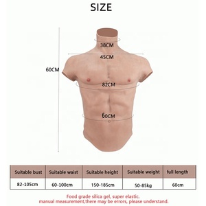 Músculos de Pecho Artificiales de Silicona Realista para Hombre para Moldear el Cuerpo y Aumentar el Pecho para <span class=keywords><strong>Cosplay</strong></span> - Product Image 5