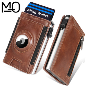 <span class=keywords><strong>Portafoglio</strong></span> MO Vintage Premium in Vera Pelle con Blocco RFID per Carte di Credito e Biglietti da Visita, <span class=keywords><strong>Chiusura</strong></span> <span class=keywords><strong>a</strong></span> Bottone, Custodia in Alluminio 20mm - Product Image 1