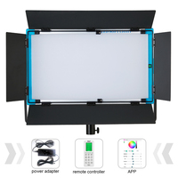 Luces led suaves para grabación de películas, equipo de iluminación para videoconferencia, panel RGBW skyblue, A-2200C