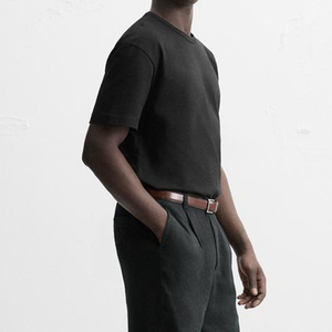 <span class=keywords><strong>Charlo</strong></span> Garment Camiseta de algodón 100% personalizada de alta calidad Fabricante de camisetas de diseñador en blanco Camiseta de lavado ácido de peso pesado para hombres - Product Image 5