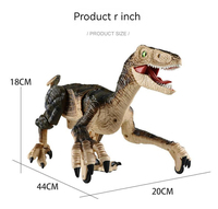 Robot marcheur de simulation 2,4g Modèle 3D Télécommande Rc Jouet dinosaure électrique avec lumières et sons