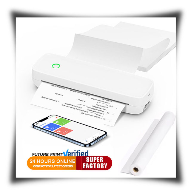 A80 Thermal Printer A4 Size Desktop A4 Printer Mini Wireless Mobile Printer