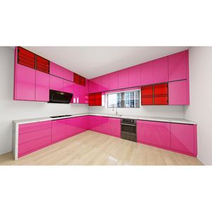 Mueble de Cocina Modular de Diseño Moderno con Acabado Laca de Alto Brillo, Alacena de Almacenamiento, Nuevo de Fábrica - Product Image 4