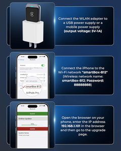 CP029-3 Ultra-Compact Wireless CarPlay Bluetooth Receiver with 3.5mm AUX Output for Older <strong>Car</strong> Stereo Systems - Product Image 6