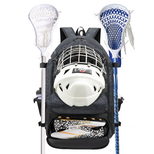 Sac à dos de sport souple à double usage grande capacité pour adolescents, sac à dos de hockey, bâton, casque, équipement de compétition pour l'école - Product Image 1