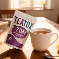 Thé détoxifiant 7 jours, thé vert amincissant Teatox, thé vert séché en boîte, nettoyant et brûle-graisses