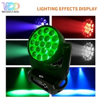 Luz Móvil de Cabeza con Haz de 300W, LED RGBW con Zoom, DMX512, para DJ, Escenarios, Discotecas, Fiestas, Conciertos, Teatro, IP33, 5000K, Ra80, 50000h