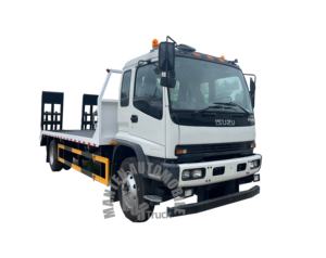 Tout nouveau 1SUZU 4x2 FVR 10ton plat dépanneuse camion remorqueur plate-forme rollback camion avec treuil - Product Image 1