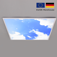 Panneau lumineux LED ciel bleu artificiel 595x595 40W 4000lm ENEC, montage en surface ou suspendu, pour bureau et commerce