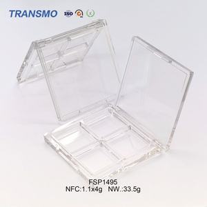 พาเลทอายแชโดว์แบบขายส่ง กล่องแป้งสำหรับบลัชออน รับผลิตโลโก้ตามสั่ง ผงอัดแข็งพลาสติก 1.1 กรัม*4  บรรจุภัณฑ์เครื่องสำอางเปล่า - Product Image 6