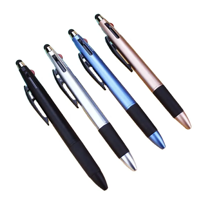 Stylus Pen 3 color in 1 Ballpoint Pens multicolor Retractable ballpoint pen with stylus