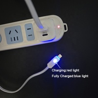 Logotipo personalizado flexible IOS LED luces multi plano Delgado RGB Macaron colorido USB a 8 pines cables