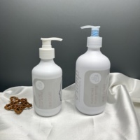 Flacon de shampooing et de gel douche PET 300 ml et 500 ml avec pulvérisateur à pompe en PP, emballage pour savon liquide et produits de soin du corps, couleur personnalisée