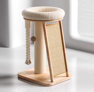 Pohon Menara lucu, Anti selip, Multifungsi, tahan lama, kecil, tiang gores, miring, tali kucing - Product Image 6