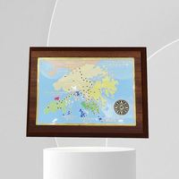 Plaque vierge personnalisée en métal 3D antique avec logo sur mesure, placage nickel/cuivre, pour gravure commémorative des guerriers