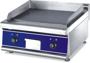 TARZAN Cozinha Comercial Elétrica Griddle Top Com Base De Armário Piso De Aço Inoxidável Griddle Heavy Duty Flat Plate BBQ Grill