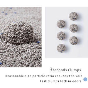 Vente chaude Chine 100% sodium naturel aggloméré rapide boule de sable granule bentonite <span class=keywords><strong>litière</strong></span> pour chat - Product Image 3
