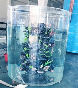 Cilindrische Acryl Aquaria & Accessoires <span class=keywords><strong>Aquarium</strong></span> Oceanarium Project Duurzame Transparante Alle Maten ISO9001:2015 - Product Image 5