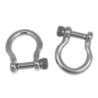 Yiwu Aceon – bijoux en acier inoxydable, vis en forme de D, Bracelet en paracorde, fabrication de chaussures de cheval, bijoux pour hommes, fermoir épais