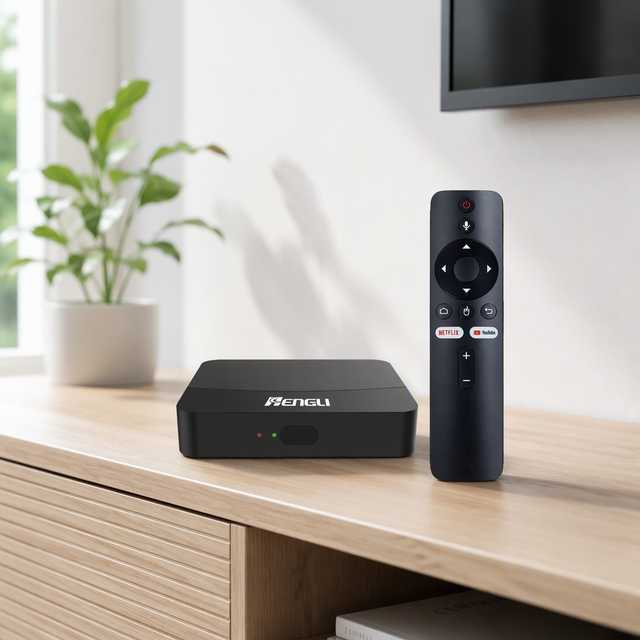 Custom Internet Digital TV Converter OTT 4K Smart Android TV Box Quad Core Processor 4GB RAM 32GB ROM US Plug for 5.0 WiFi